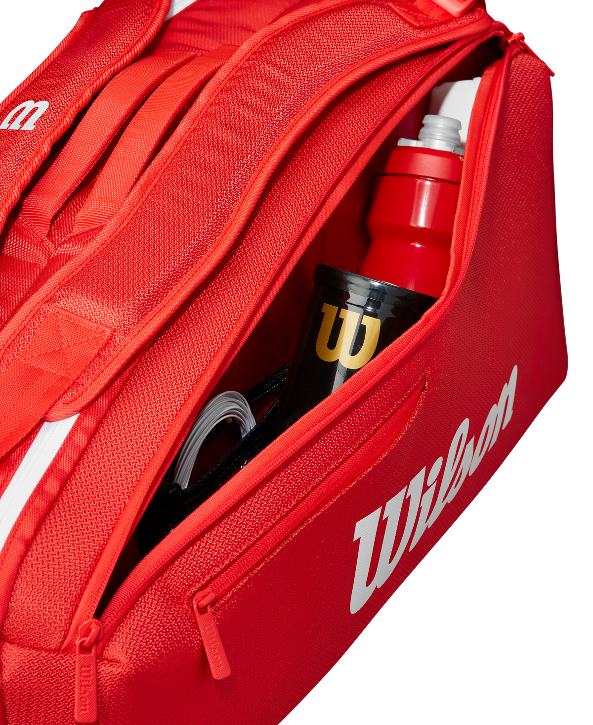 Wilson Super Tour 6 Pack Tennis Racket Bag, Red/White - alternate view 5