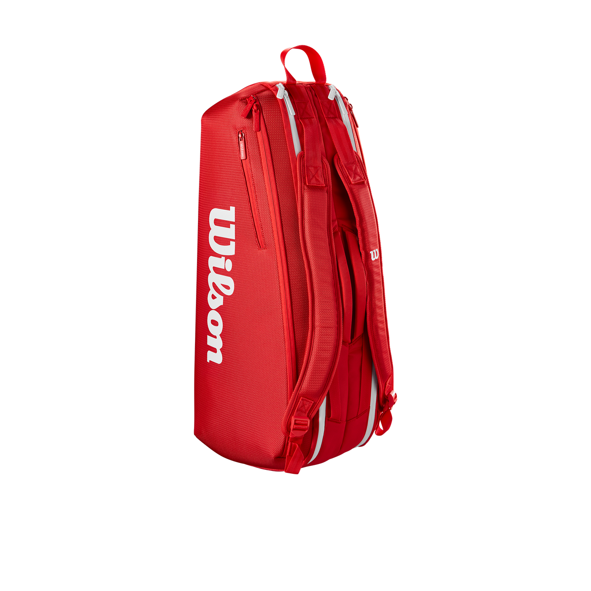 Wilson Super Tour 6 Pack Tennis Racket Bag, Red/White - alternate view 2