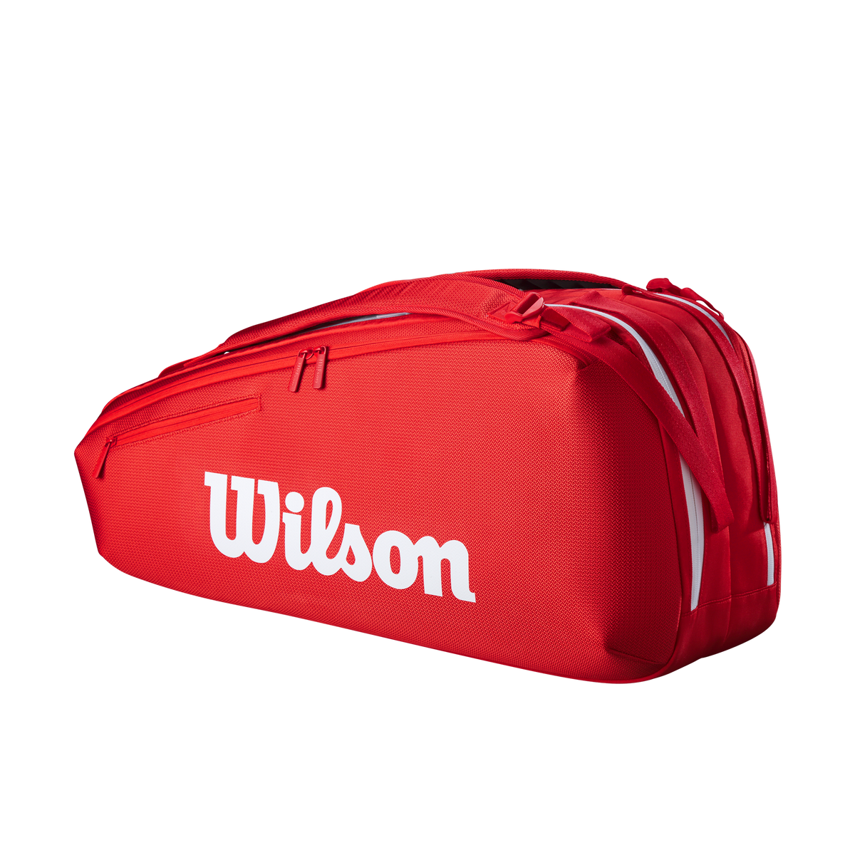 Wilson Super Tour 6 Pack Tennis Racket Bag, Red/White - alternate view 1