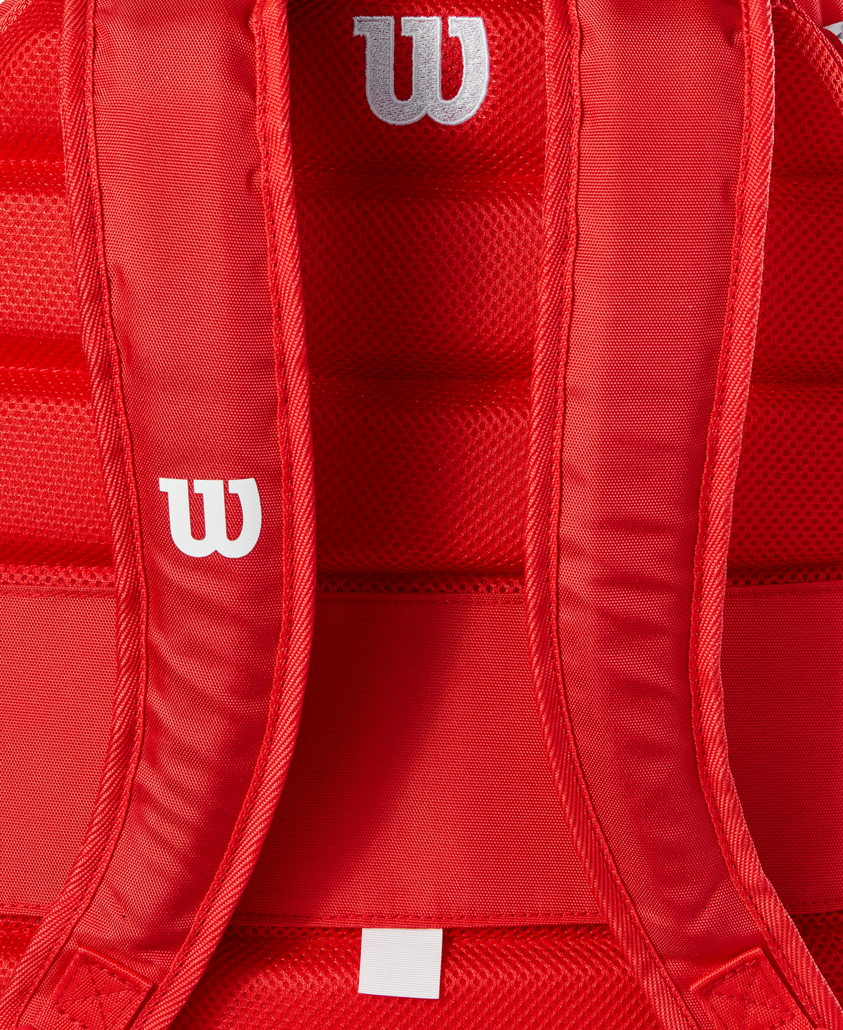 Wilson Super Tour Red Tennis Backpack, Holds 2 Rackets, Red/White - alternate view 9