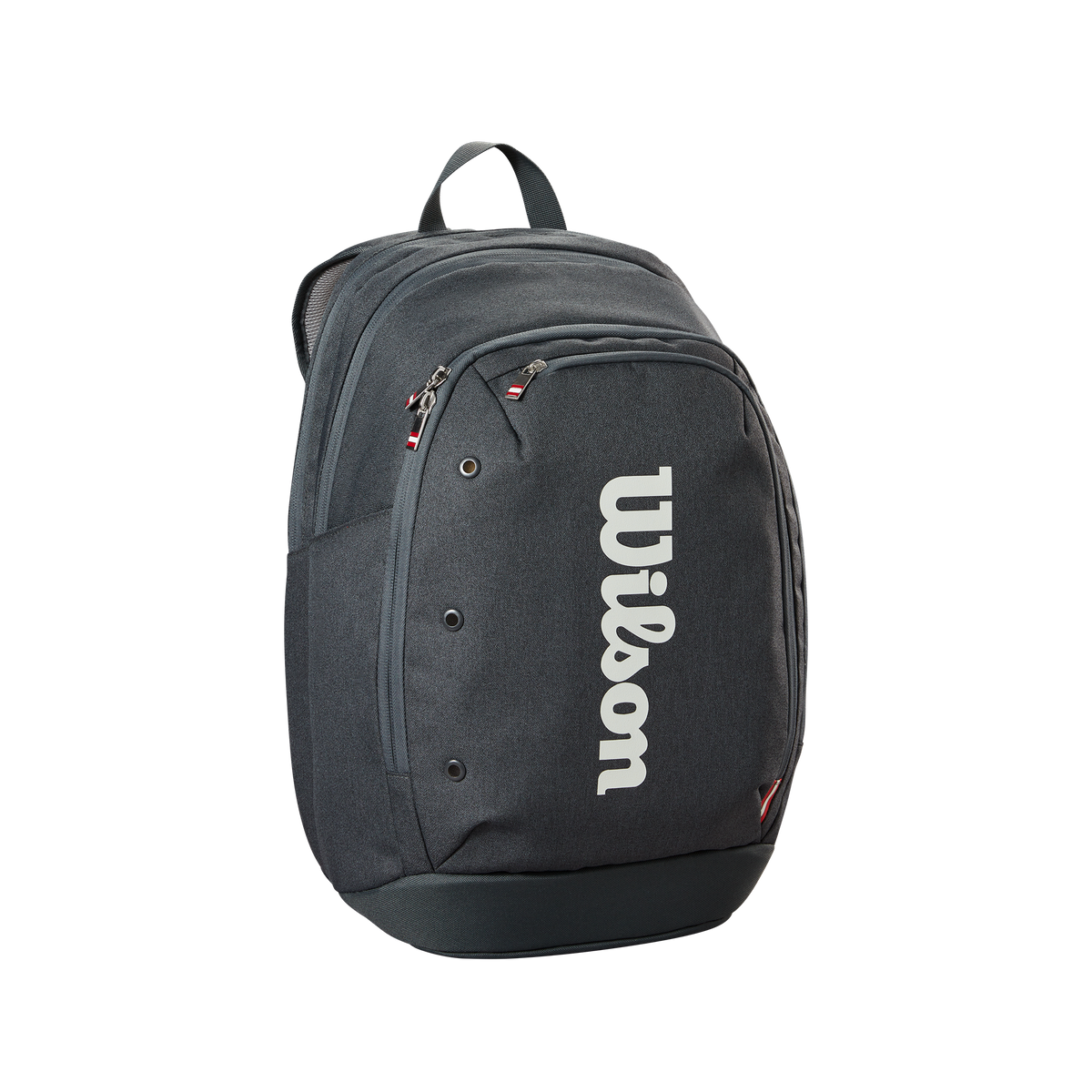 Wilson Tour Tennis Backpack, Holds 2 Rackets, Black/White - main view