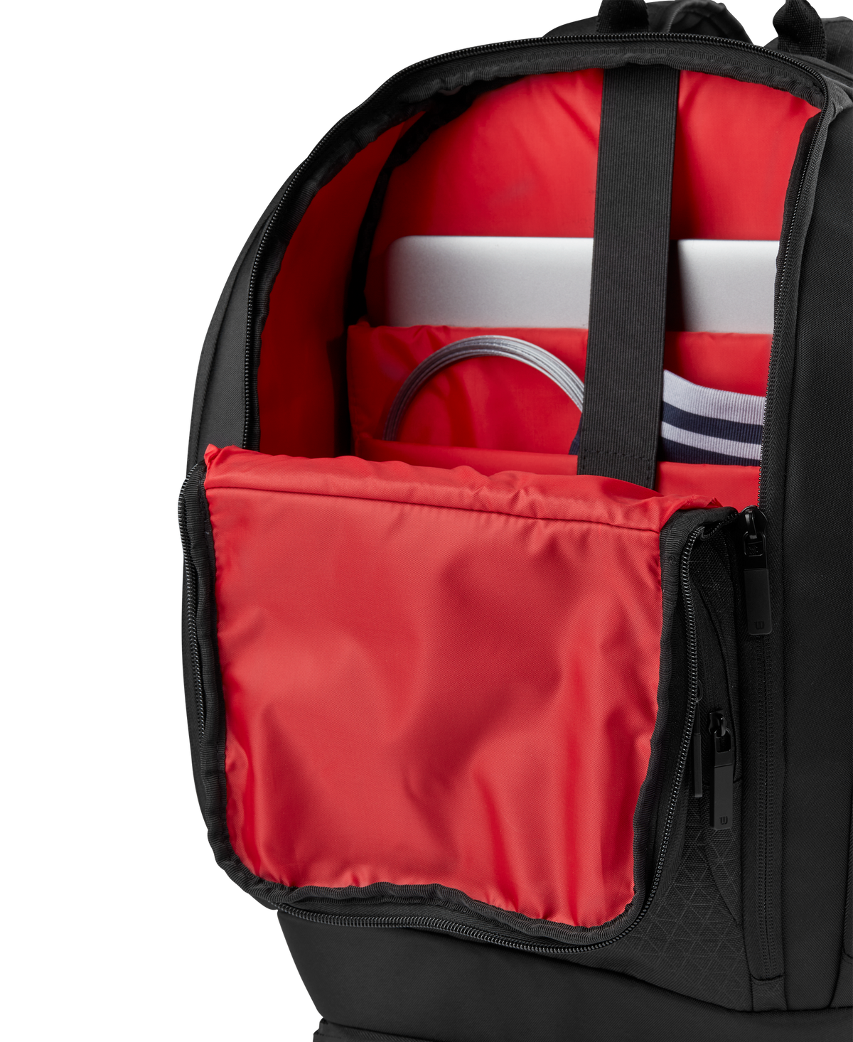 Wilson Clash V3 Super Tour Tennis Backpack, Holds 2 Rackets, Black/Infrared - alternate view 7