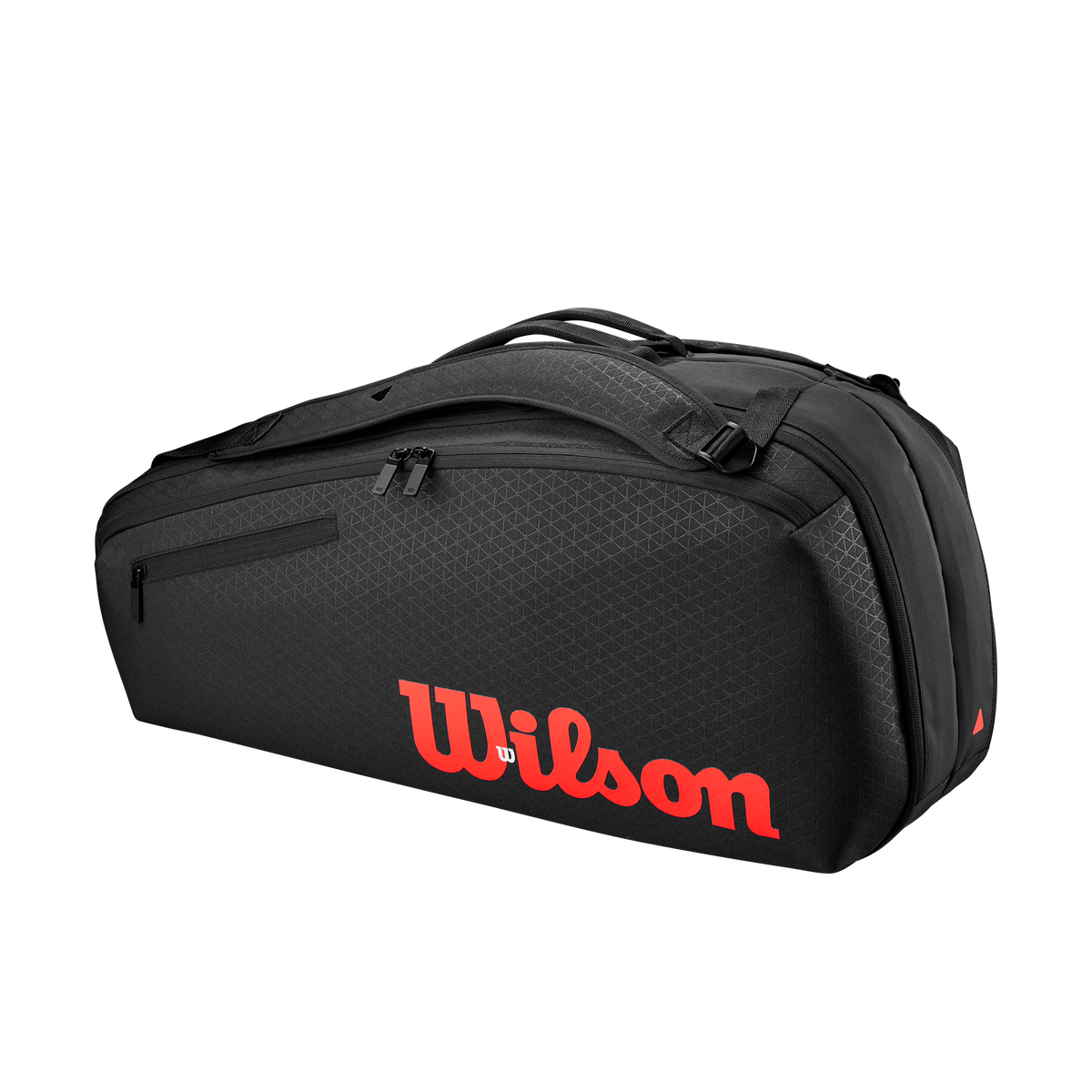 Wilson Clash V3 Super Tour 6 Pack Tennis Racket Bag, Black/Infrared - alternate view 1