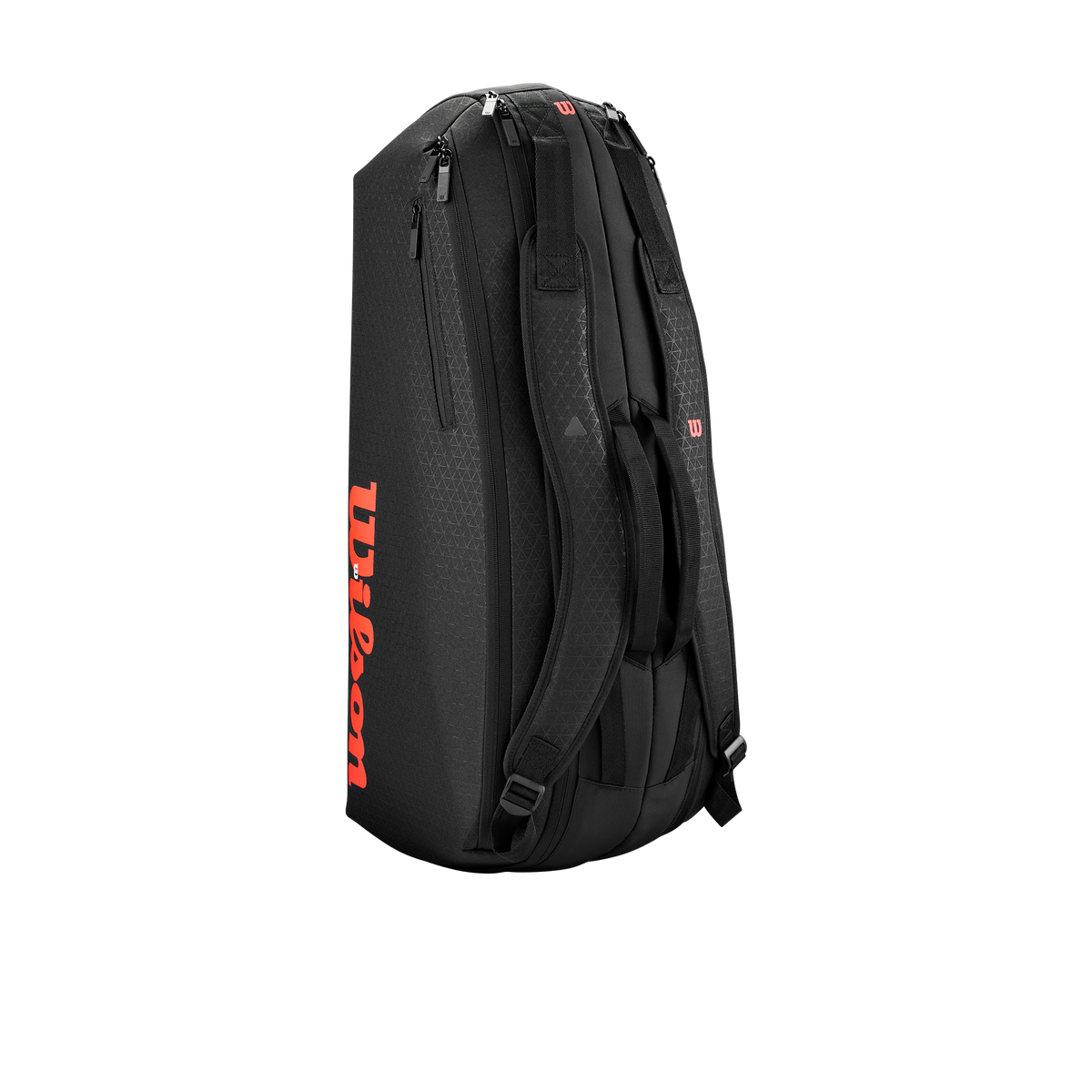 Wilson Clash V3 Super Tour 6 Pack Tennis Racket Bag, Black/Infrared - alternate view 2