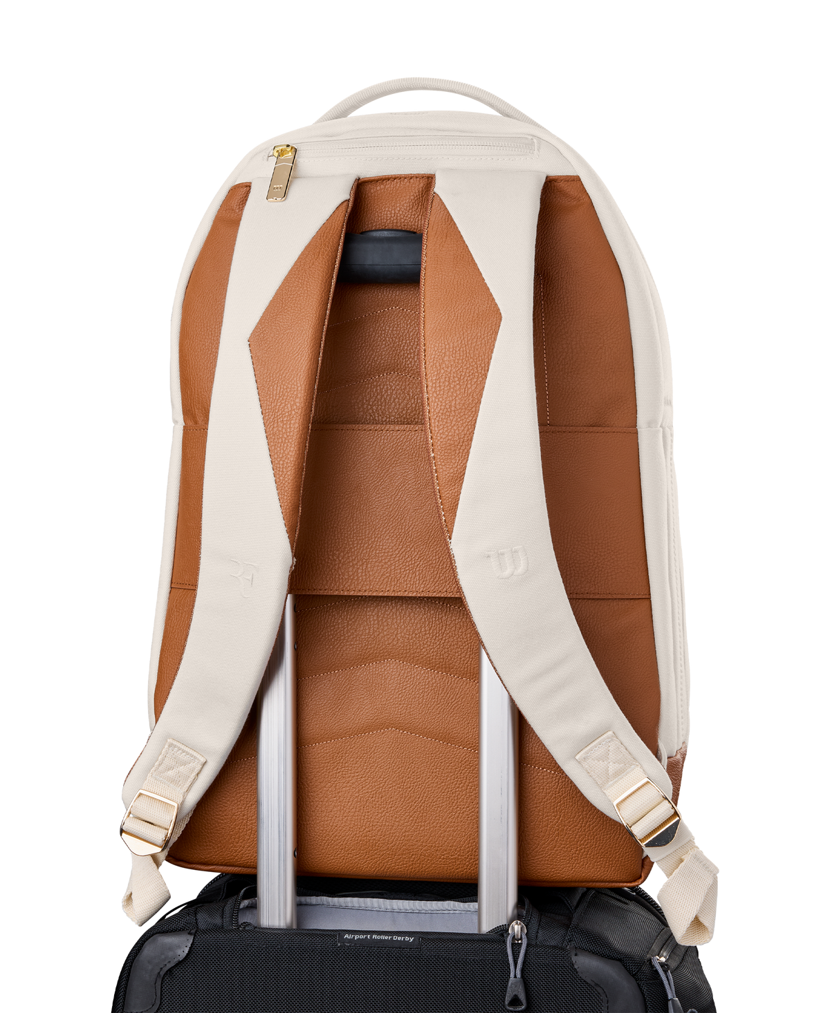 Wilson RF Lawn Collection Tennis Backpack, Holds 2 Rackets, Cream - alternate view 7
