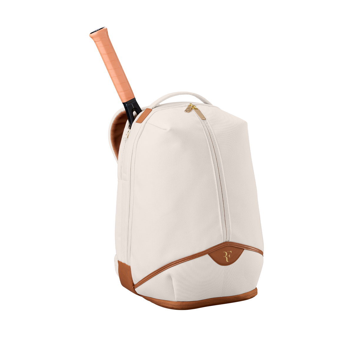 Wilson RF Lawn Collection Tennis Backpack, Holds 2 Rackets, Cream - alternate view 1