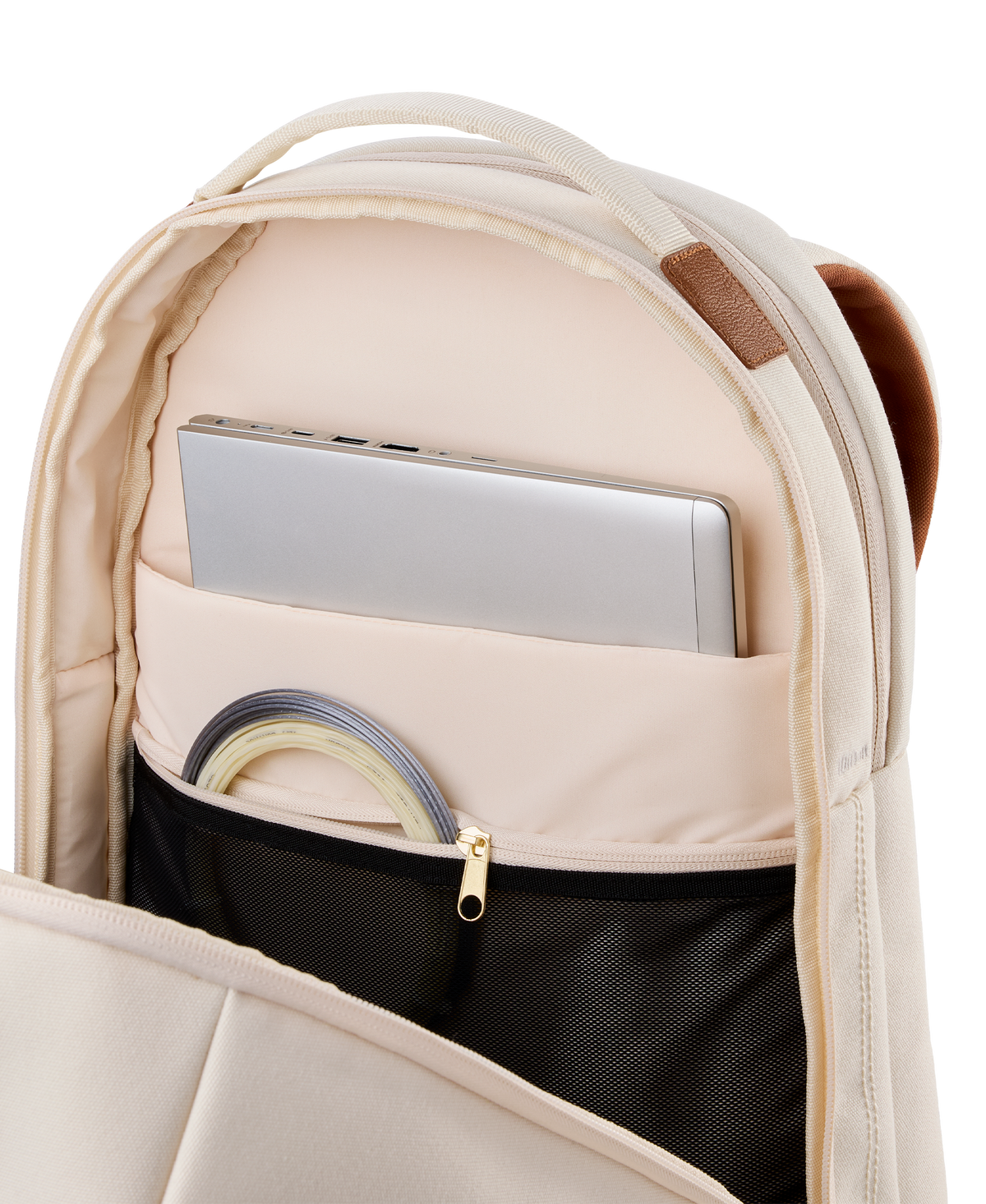Wilson RF Lawn Collection Tennis Backpack, Holds 2 Rackets, Cream - alternate view 4
