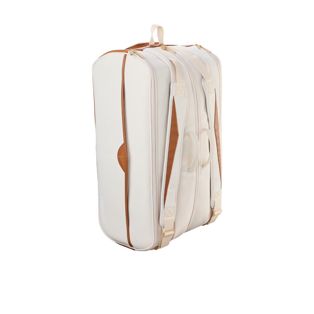 Wilson RF Lawn Collection Tournament Tennis Racket Bag, Holds 15 Rackets, Cream - alternate view 1