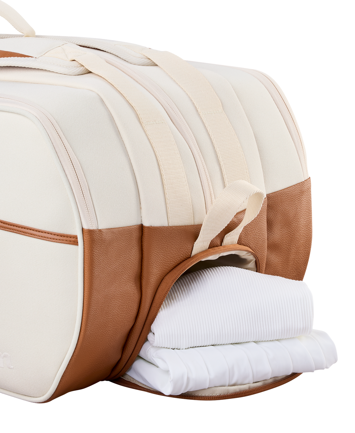 Wilson RF Lawn Collection Tournament Tennis Racket Bag, Holds 15 Rackets, Cream - alternate view 4