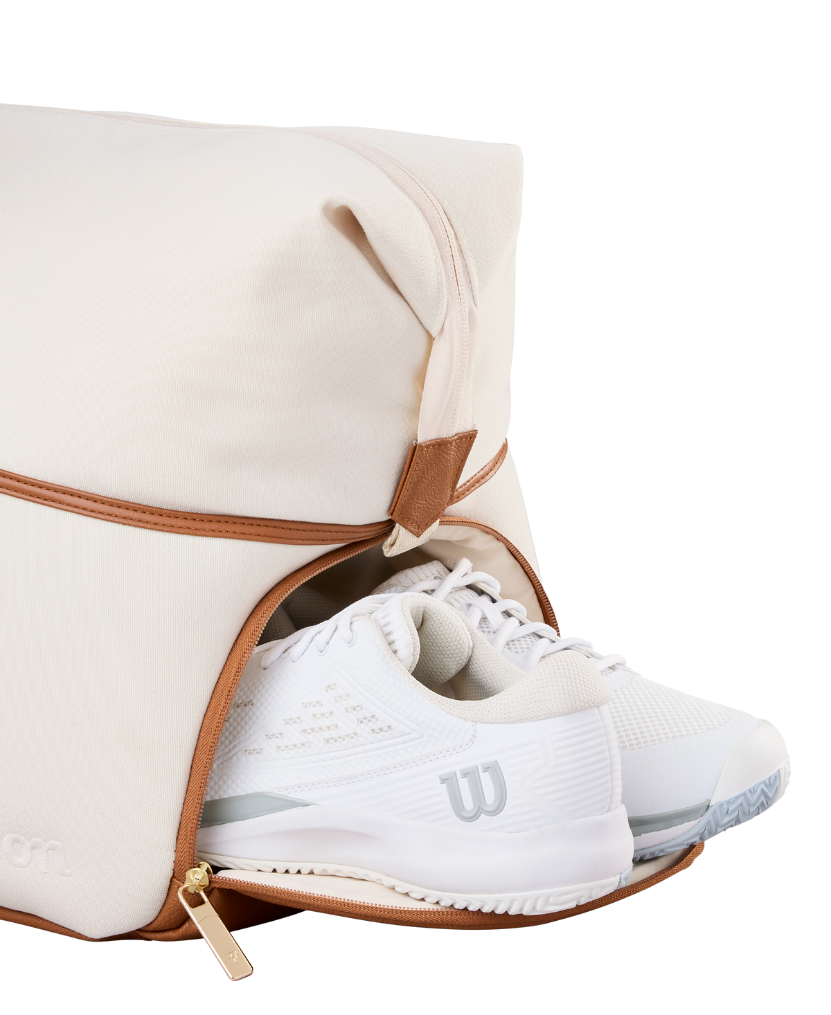 Wilson RF Lawn Collection Practice Duffel Tennis Bag, Cream - alternate view 2