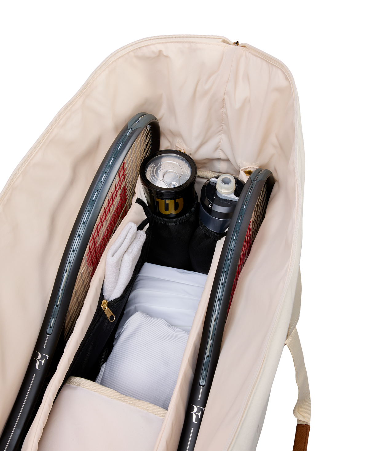 Wilson RF Lawn Collection Practice Duffel Tennis Bag, Cream - alternate view 4