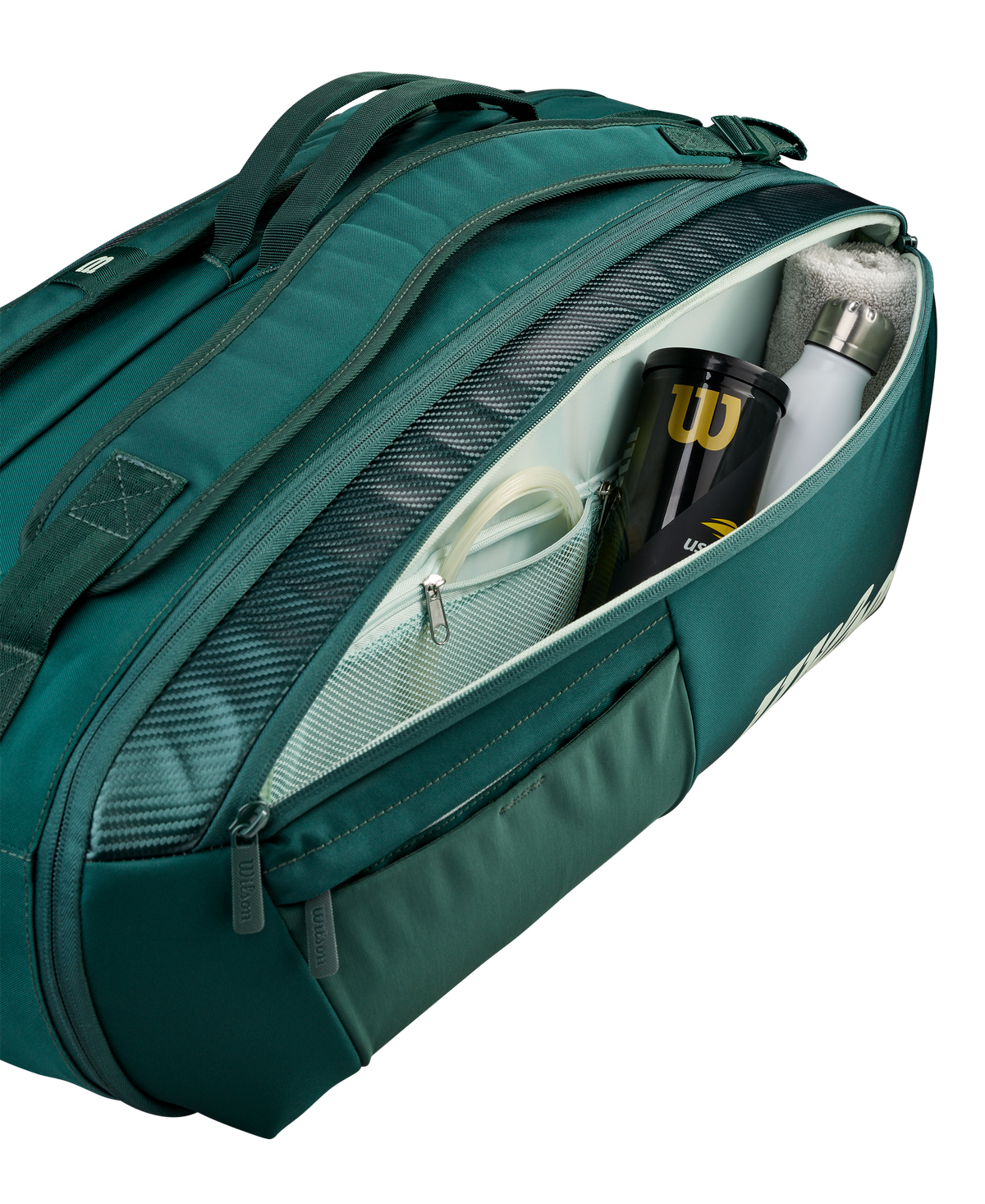 Wilson Blade V10 Super Tour 9 Pack Tennis Racket Bag, Green - alternate view 4