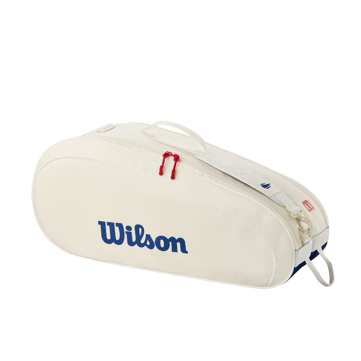Wilson US Open 2026 Team 6 Pack Tennis Racket Bag, White - main view