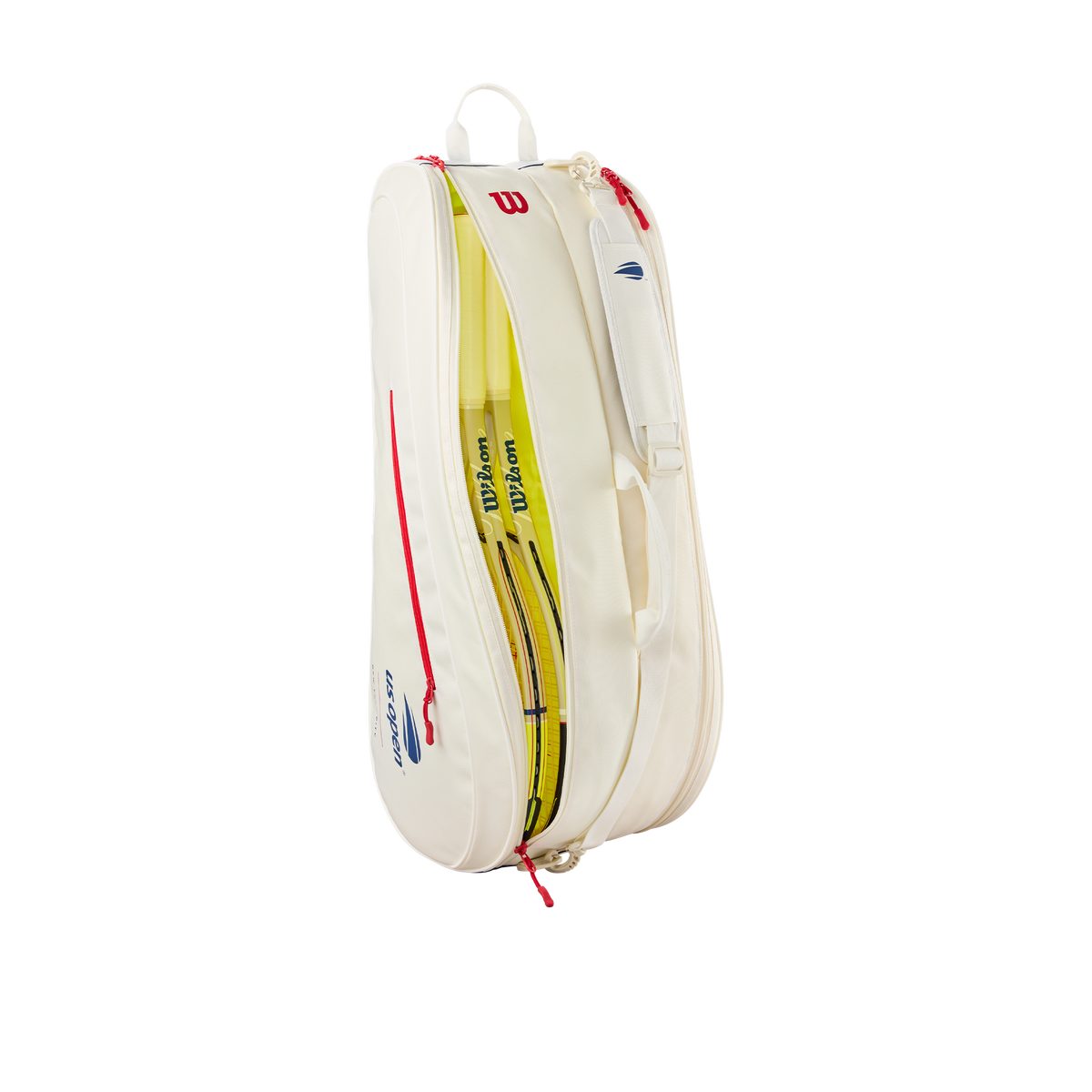 Wilson US Open 2026 Team 6 Pack Tennis Racket Bag, White - alternate view 2