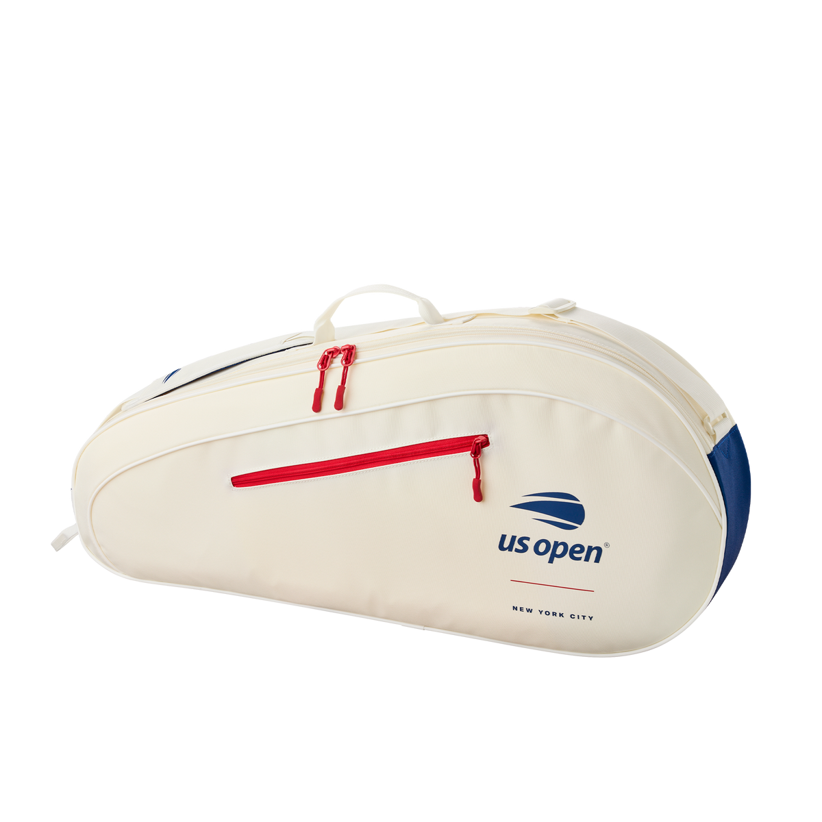 Wilson US Open 2026 Team Tennis Racket Bag, Holds 3 Rackets, White - alternate view 1