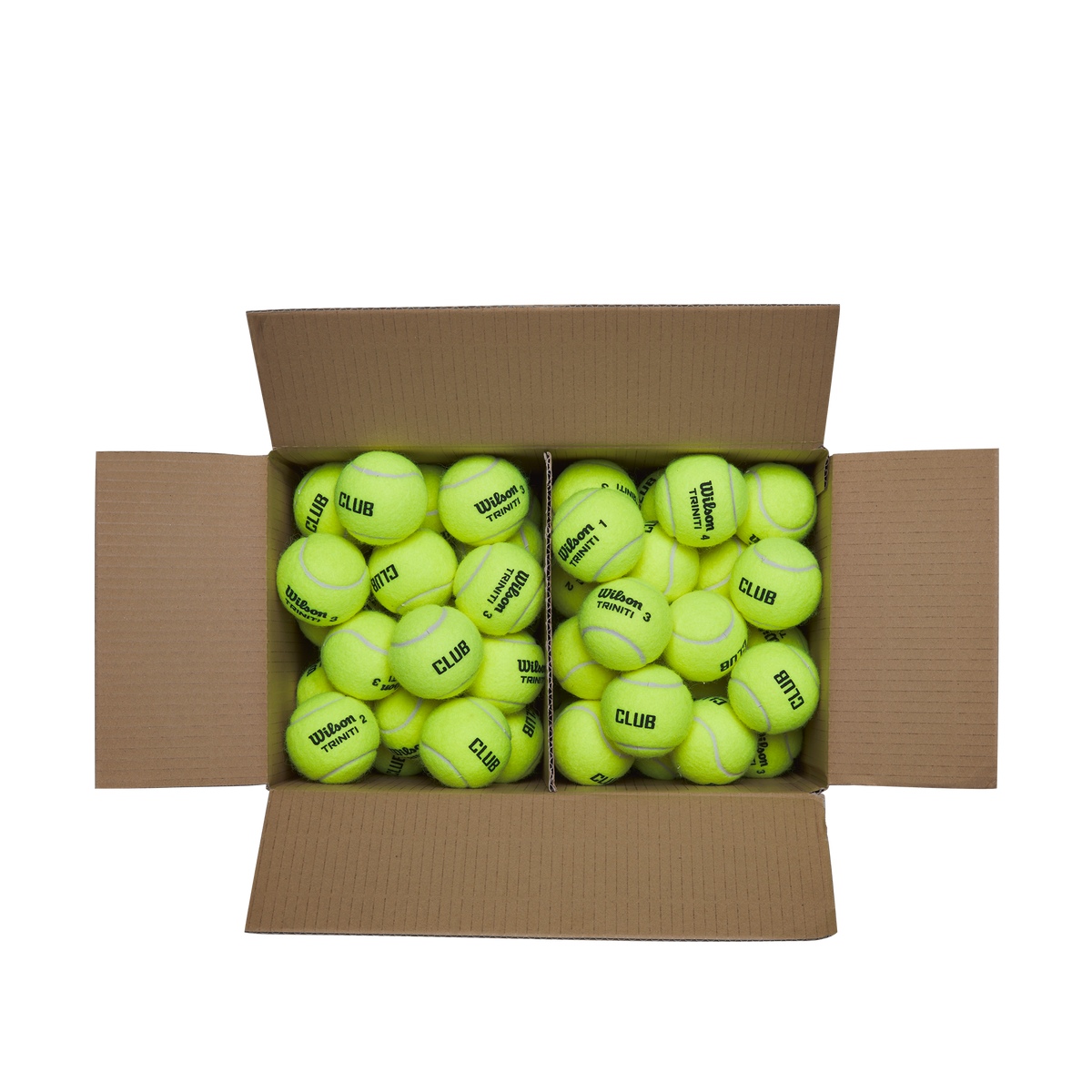 Wilson Triniti Club Tennis Balls, 72 Ball Box in Yellow - alternate view 2