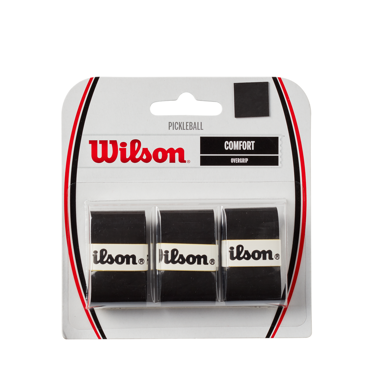 Wilson Pickleball Pro Overgrip, 3 Pack, Black - main view