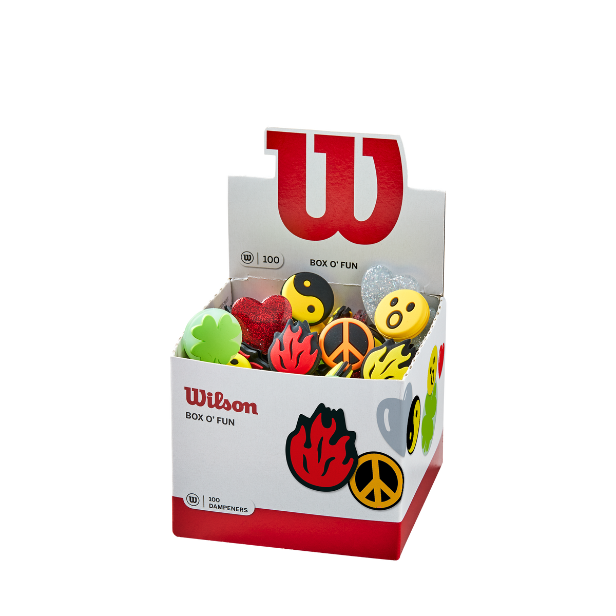 Wilson Box O' Fun Tennis Vibration Dampeners, 100 Pack in Multicolor - main view