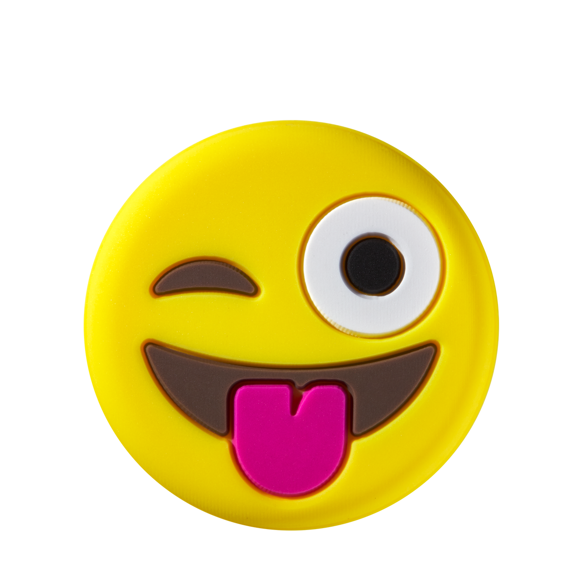 Wilson Emoti-Fun Winking Tongue Out/Star Eyes Tennis Dampeners, 2 Pack in Yellow/Black - alternate view 1
