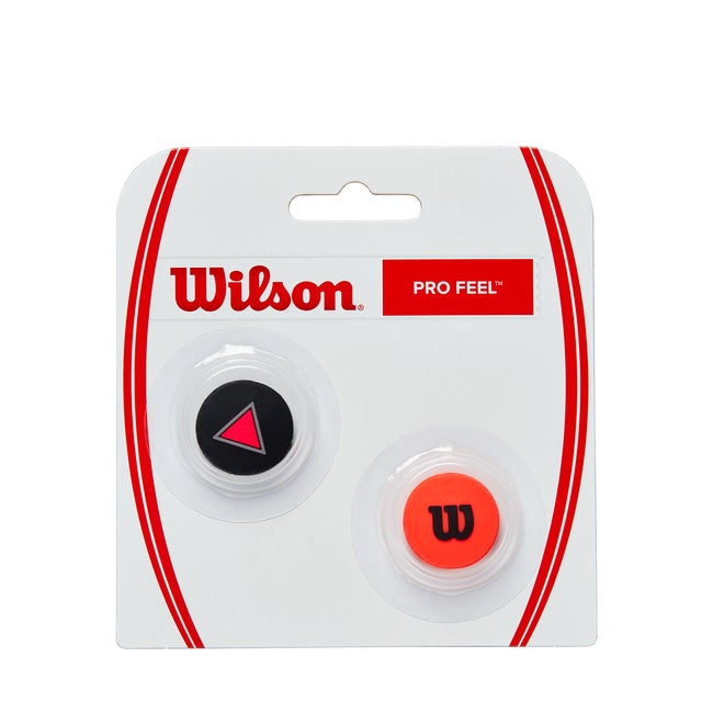Wilson Clash Pro Feel Tennis Vibration Dampener 2 Pack, Black/Red - main view