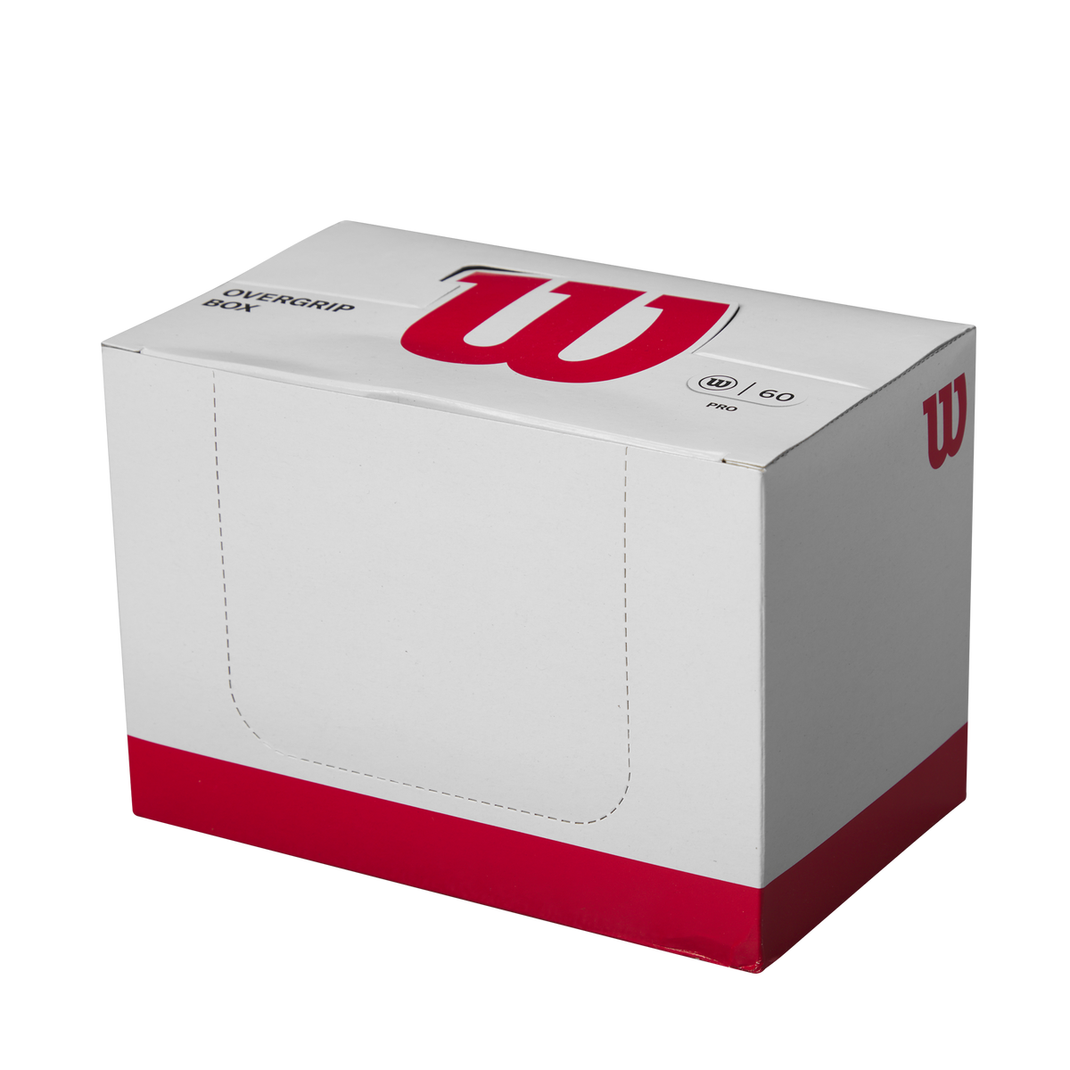 Wilson Pro Overgrip 60 Pack Box, White Tennis Racket Overgrips - alternate view 1