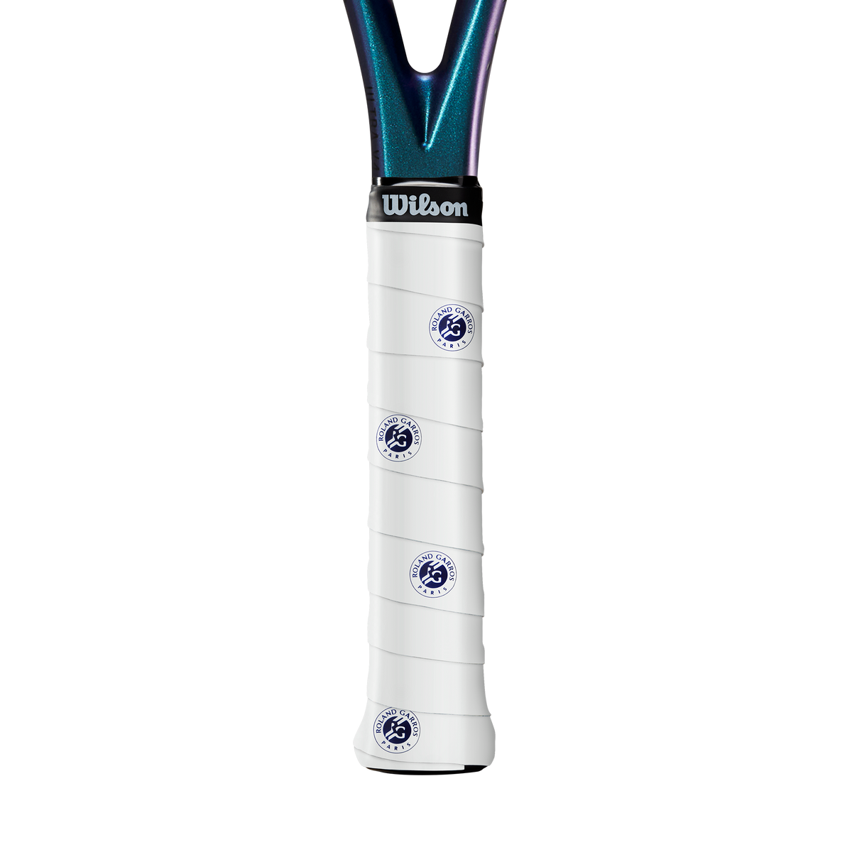 Wilson Roland-Garros Tennis Overgrip 3 Pack, White/Blue - alternate view 1