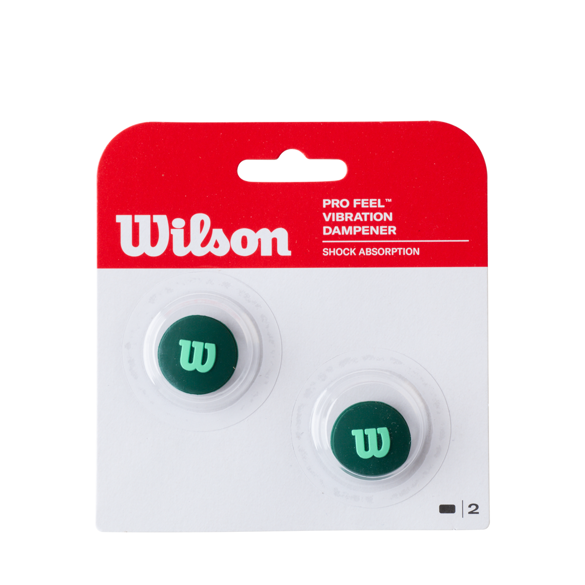 Wilson Blade Pro Feel Tennis Dampener 2 Pack, Green - main view