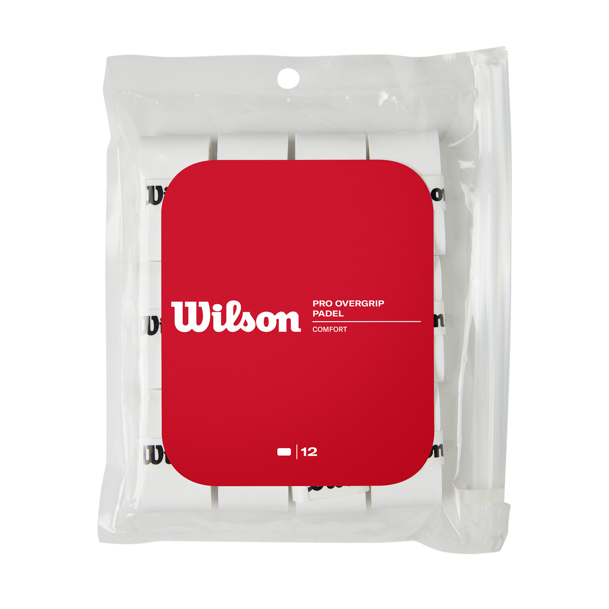 Wilson Pro Padel Overgrip 12 Pack, White - main view