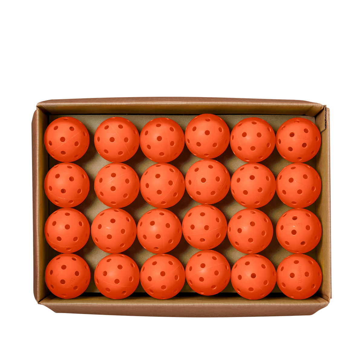 Wilson TRU 32 Indoor Pickleballs, 48 Ball Bulk Case, Orange - alternate view 4