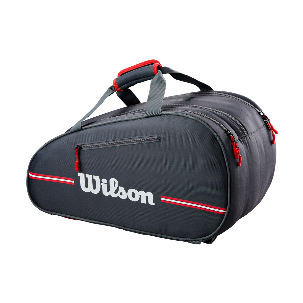 Wilson Team Padel Bag, Holds 4 Rackets, Black/Red - alternate view 1