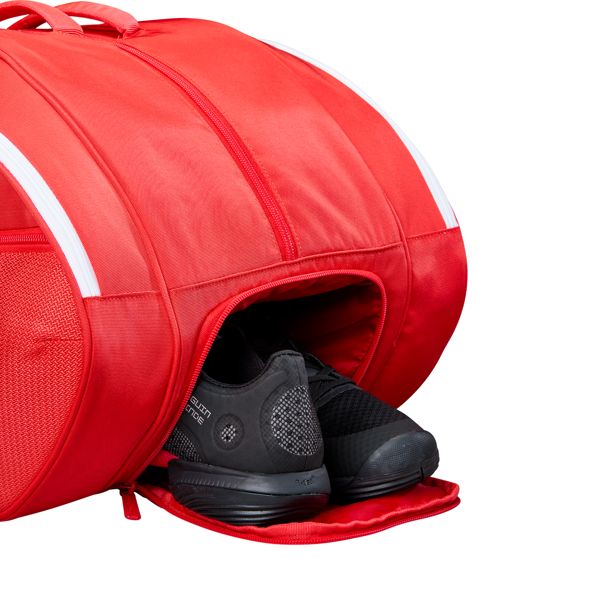 Wilson Tour Padel Bag, Holds 6 Rackets, Red/White - alternate view 3