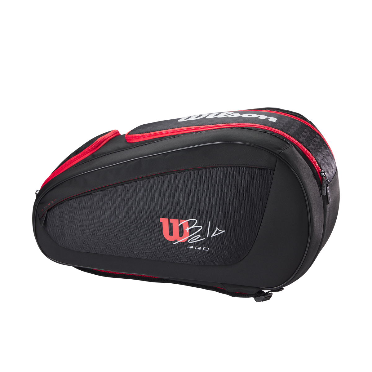 Wilson Bela Super Tour Padel Racket Bag, Black/Red - alternate view 1