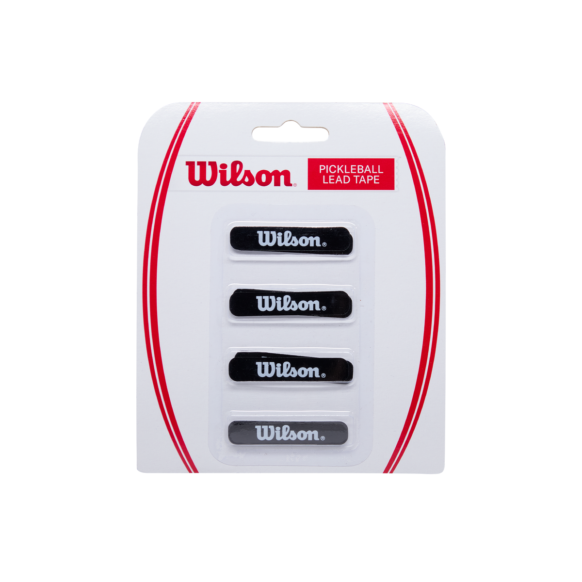 Wilson Pickleball Paddle Lead Tape, 8 Adhesive 3 Gram Strips, Black - main view