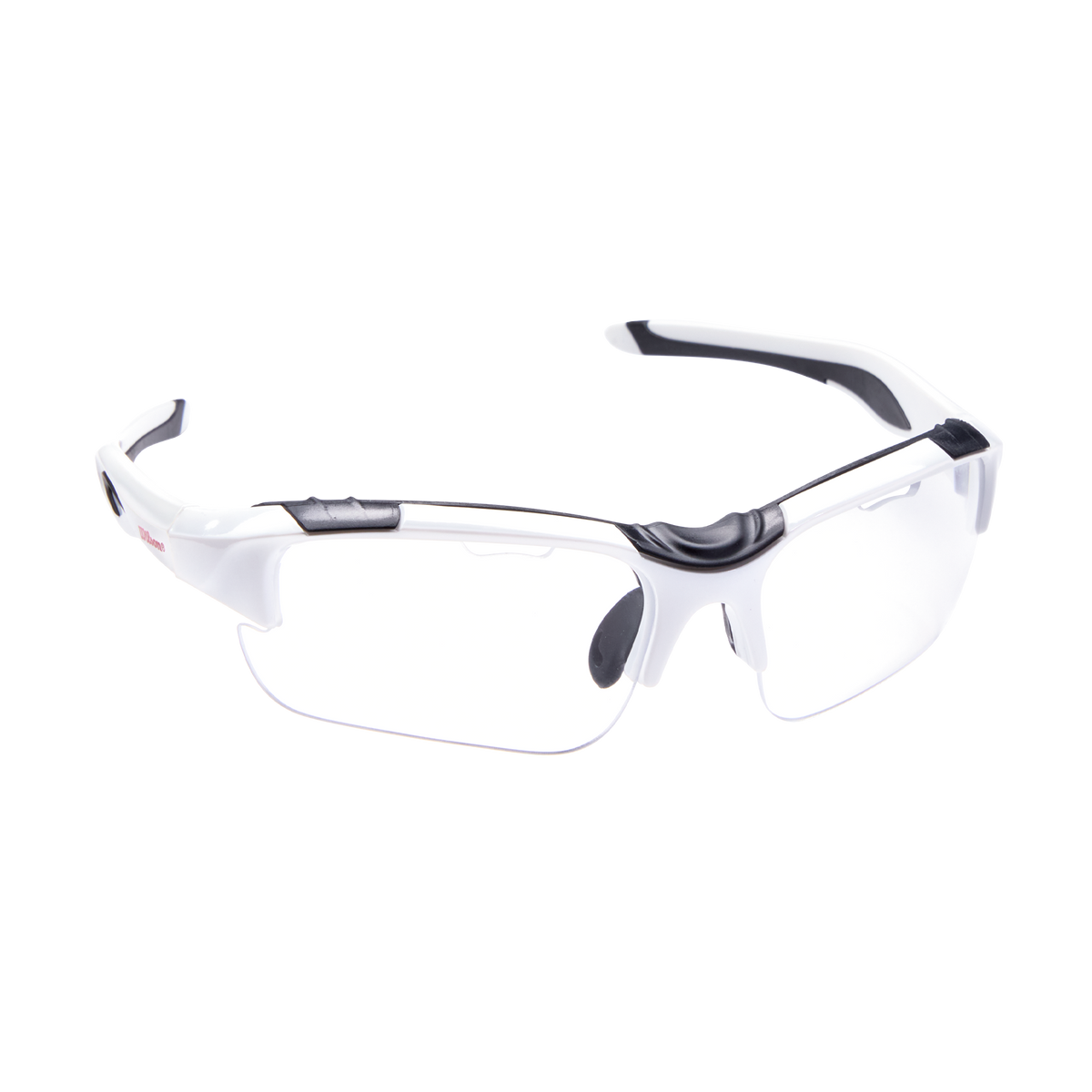 Wilson Pickleball Eyewear, Protective Sports Glasses, White/Black/Red - alternate view 5