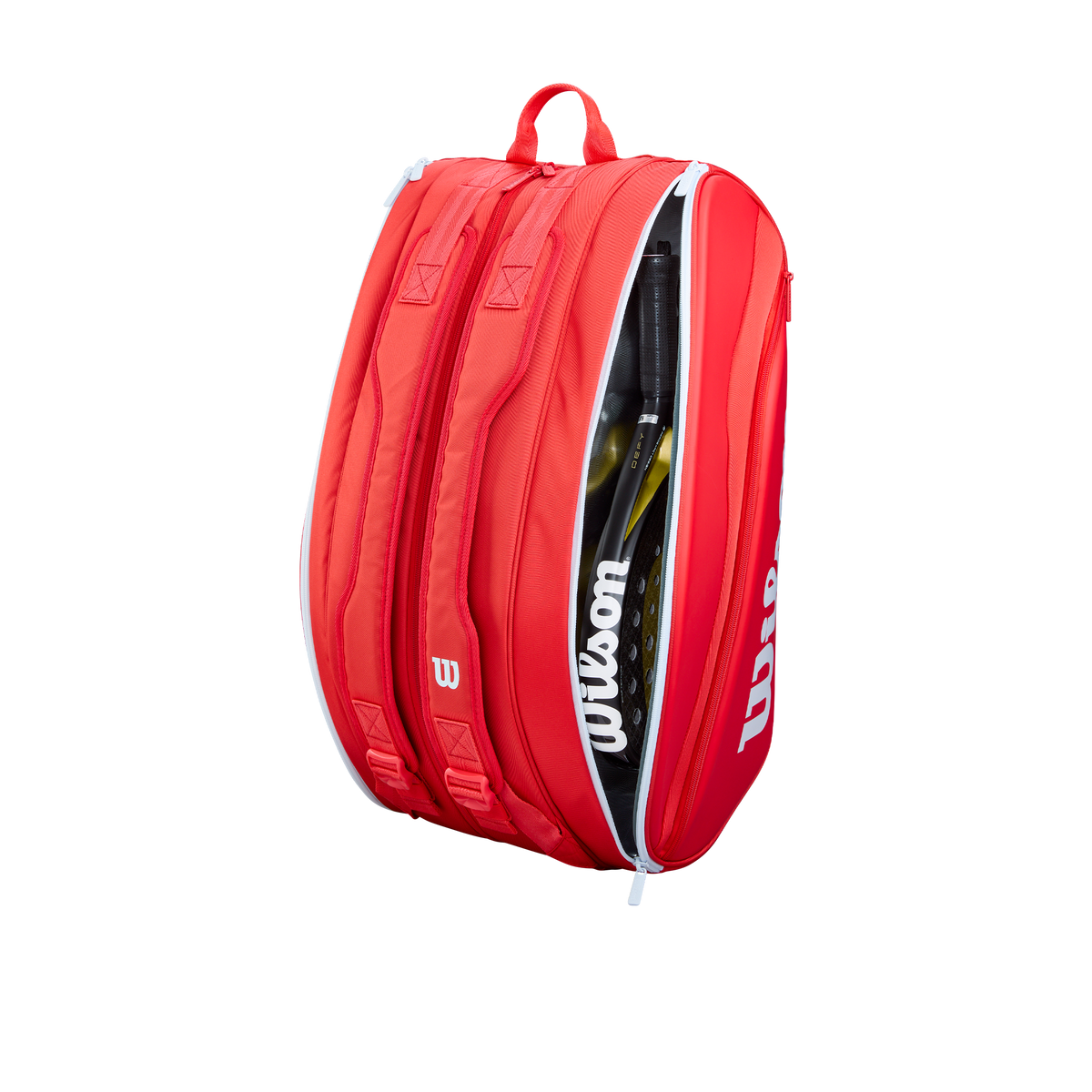Wilson Super Tour Red Padel Bag, Holds 6 Rackets - alternate view 3