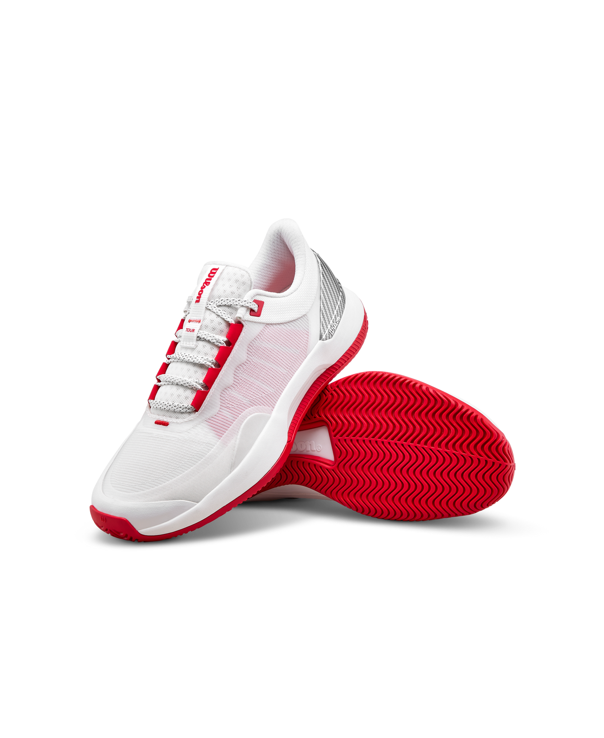 Wilson Intrigue Tour Womens Tennis Shoes, White/Wilson Red/Black - alternate view 5