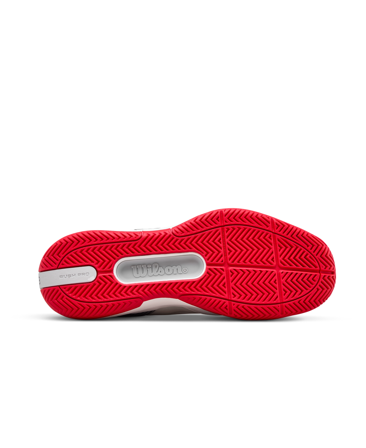 Wilson Rush Pro 5 Mens Tennis Shoes, Bright White/Wilson Red/Microchip - alternate view 7