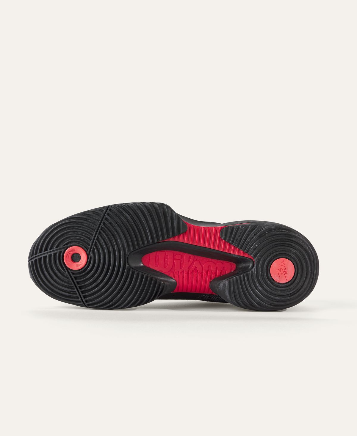 Wilson Bela Pro Mens Padel Shoes, Black/Ebony/Poppy Red - alternate view 1