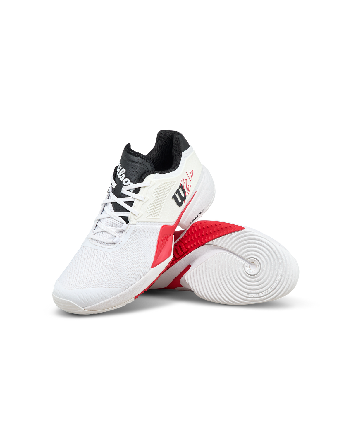 Wilson Bela Tour Mens Padel Shoes, White/Infrared/Black - alternate view 4