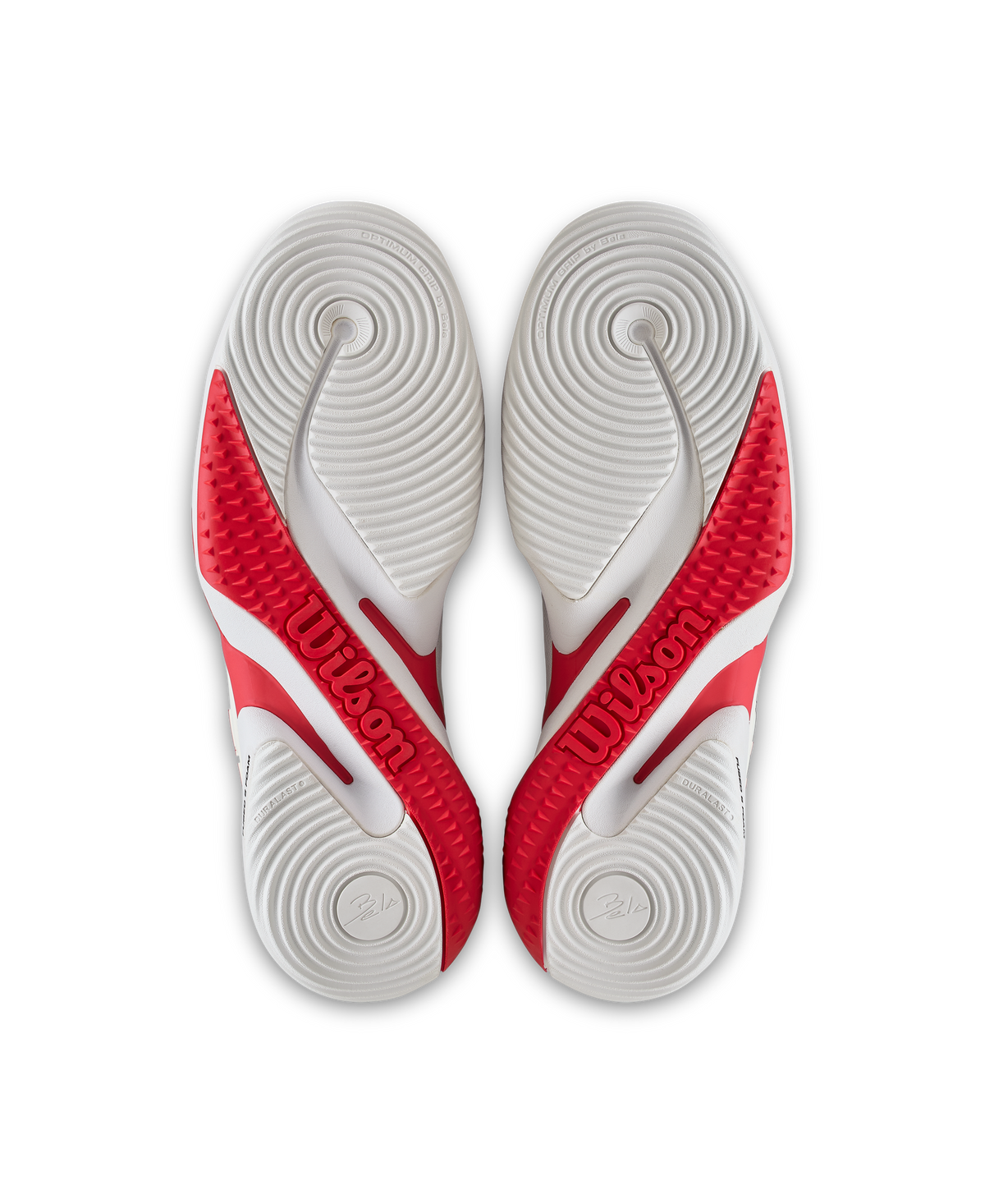 Wilson Bela Tour Mens Padel Shoes, White/Infrared/Black - pair view