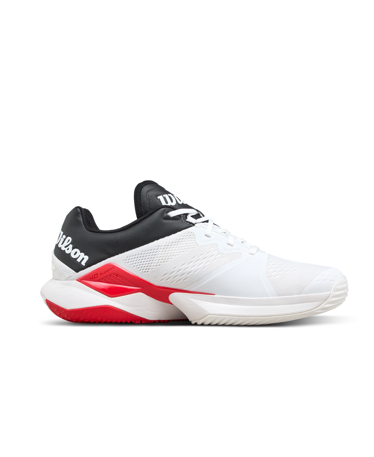 Wilson Bela Tour Mens Padel Shoes, White/Infrared/Black - alternate view 1