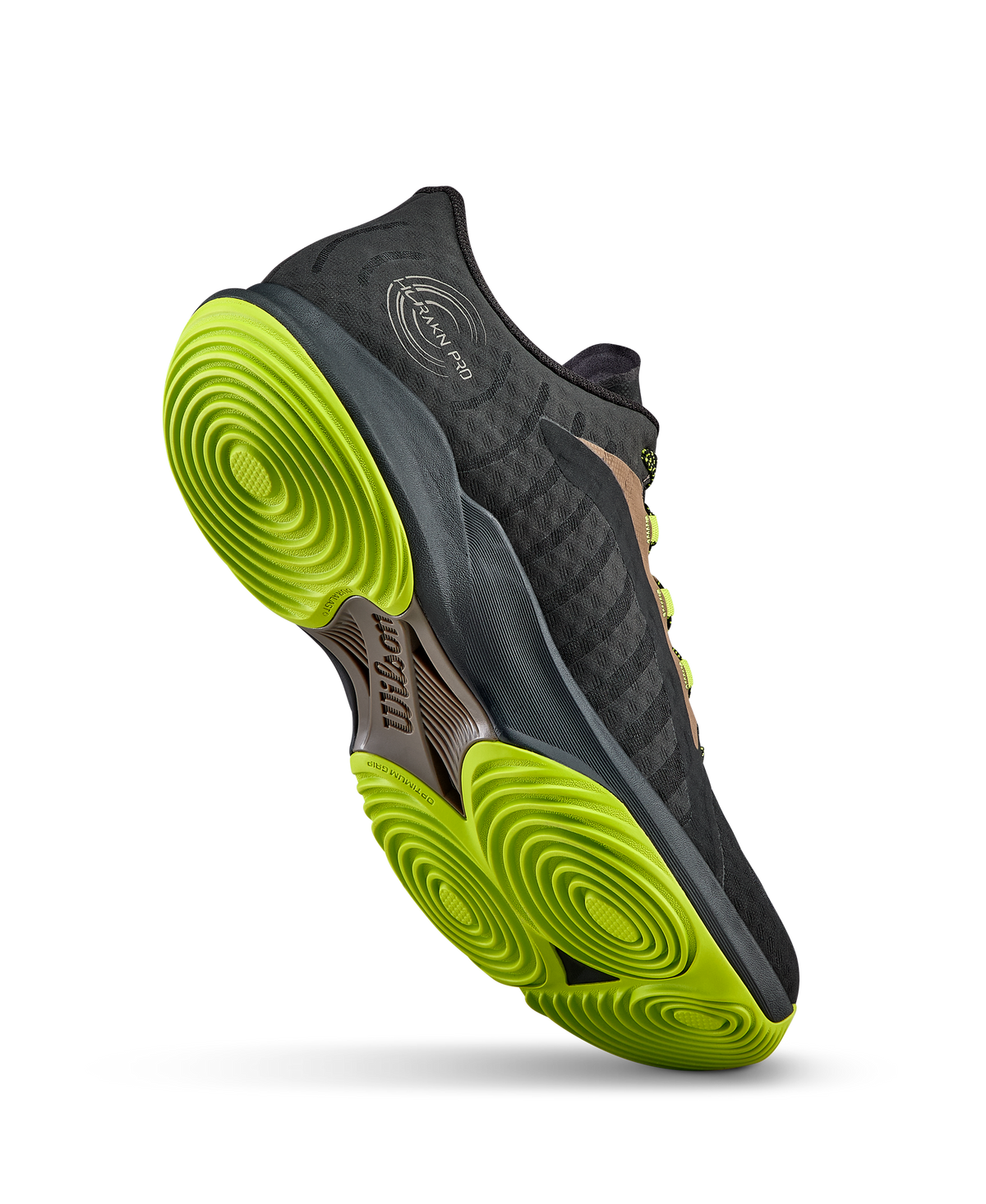 Wilson Hurakn Pro Mens Padel Shoes, Black/Lime Green/Falcon - alternate view 3