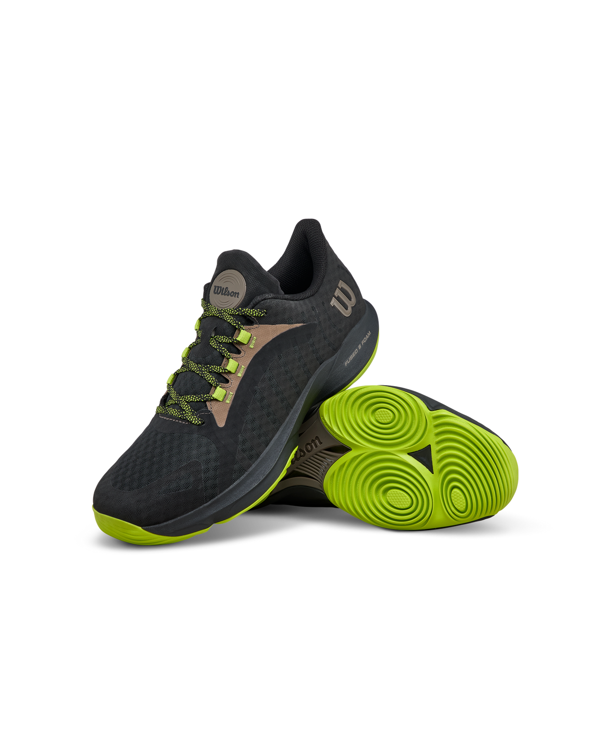 Wilson Hurakn Pro Mens Padel Shoes, Black/Lime Green/Falcon - alternate view 7