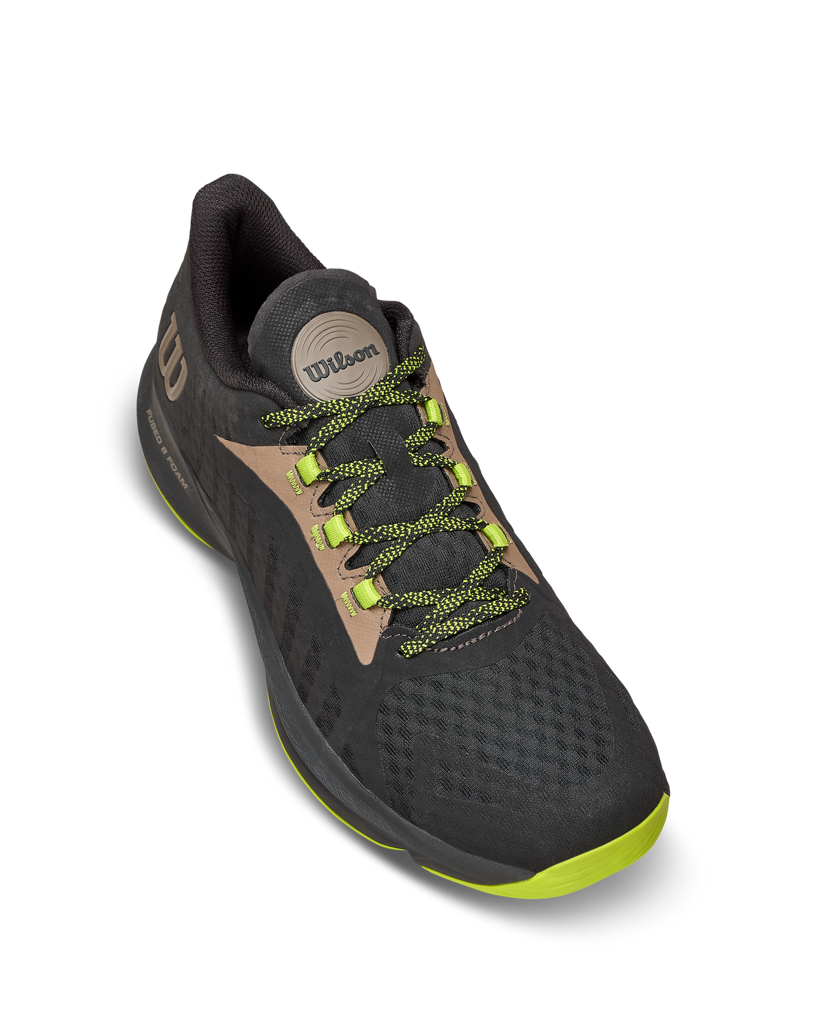 Wilson Hurakn Pro Mens Padel Shoes, Black/Lime Green/Falcon - alternate view 4