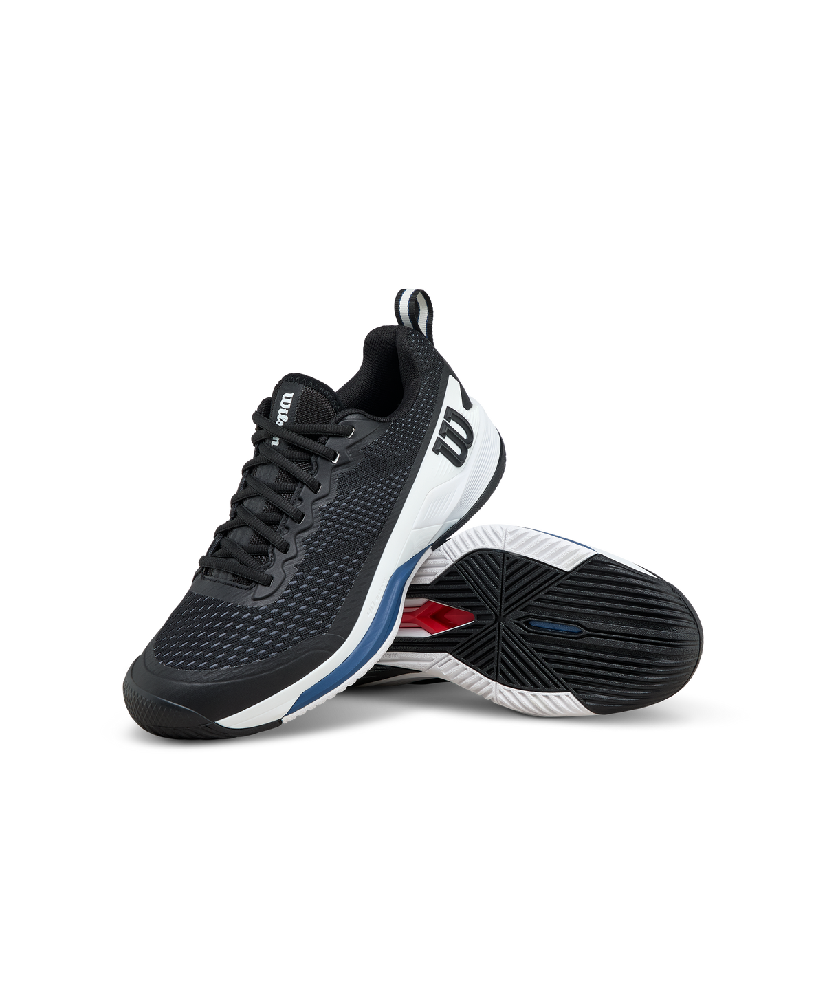 Wilson Rush Pro 4.5 Mens Tennis Shoes, Black/White/Ensign Blue - alternate view 7