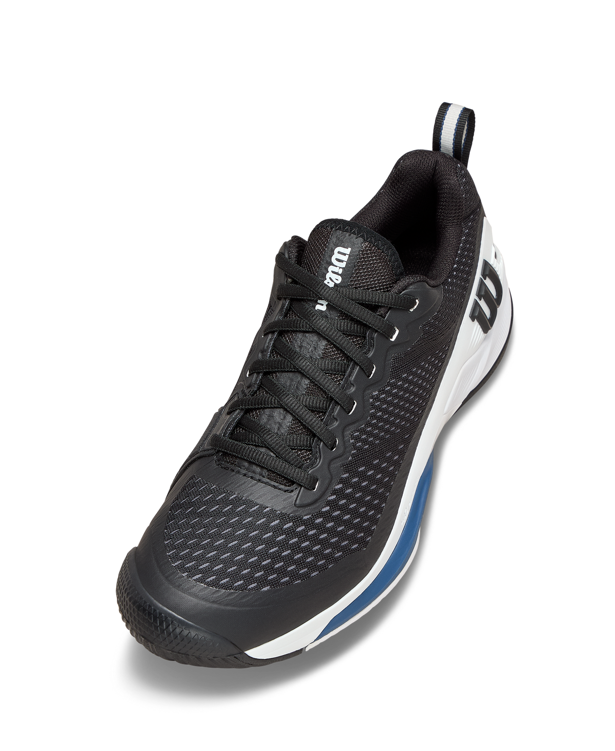 Wilson Rush Pro 4.5 Mens Tennis Shoes, Black/White/Ensign Blue - alternate view 2