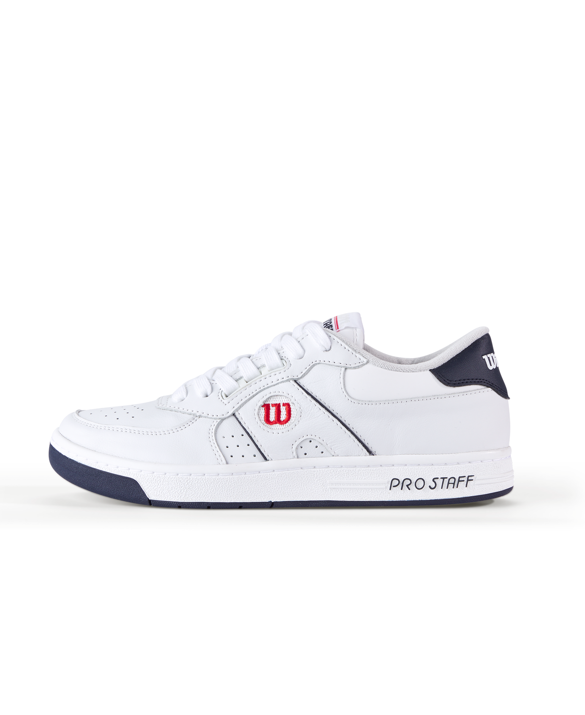 Wilson Pro Staff 87 Unisex Tennis Shoes, White/Navy Blazer/Infrared - main view