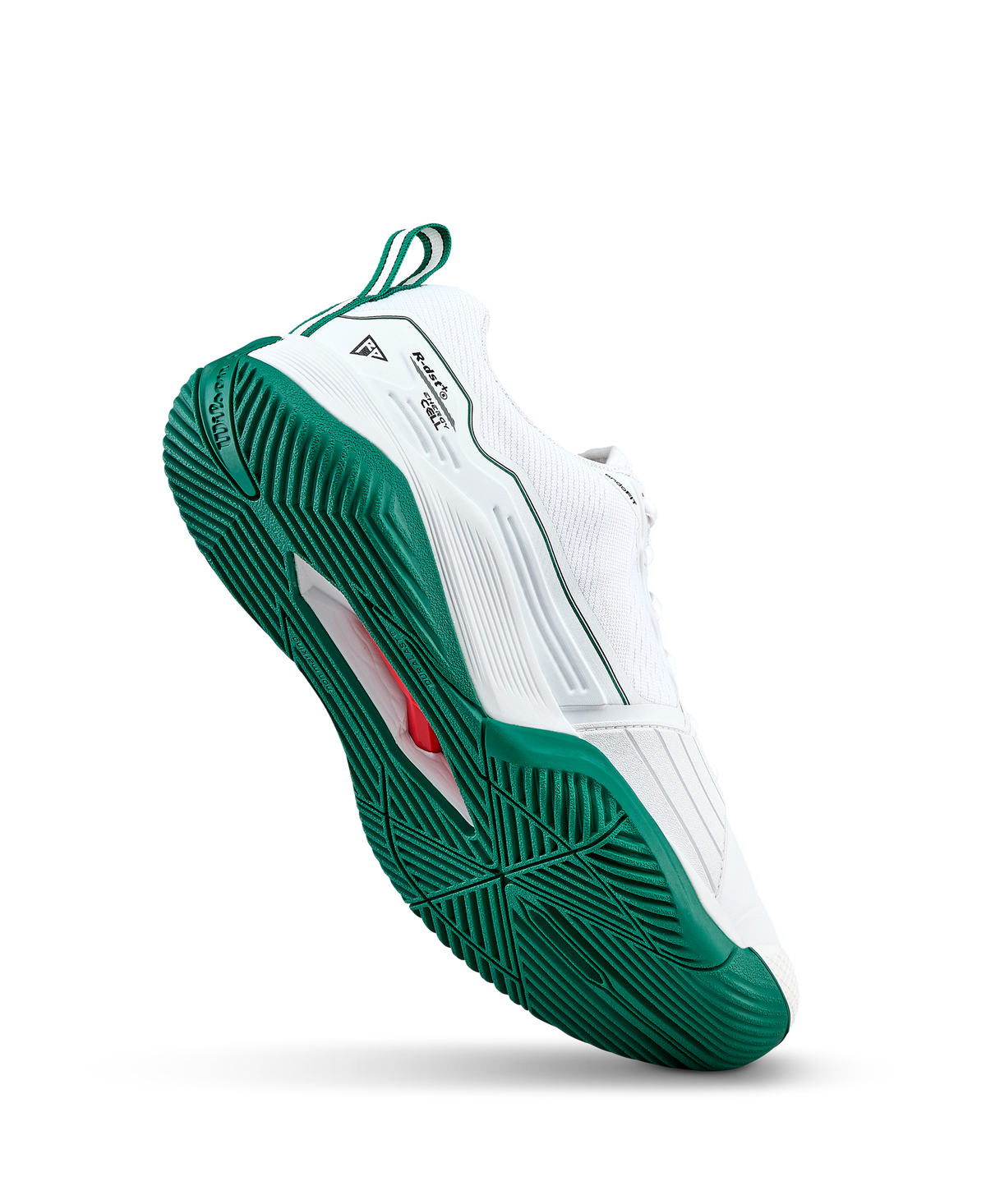 Wilson Rush Pro 4.5 Mens Tennis Shoes, White/White/Aventurine - alternate view 3