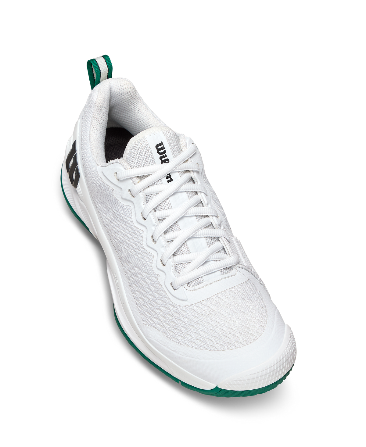 Wilson Rush Pro 4.5 Mens Tennis Shoes, White/White/Aventurine - alternate view 4