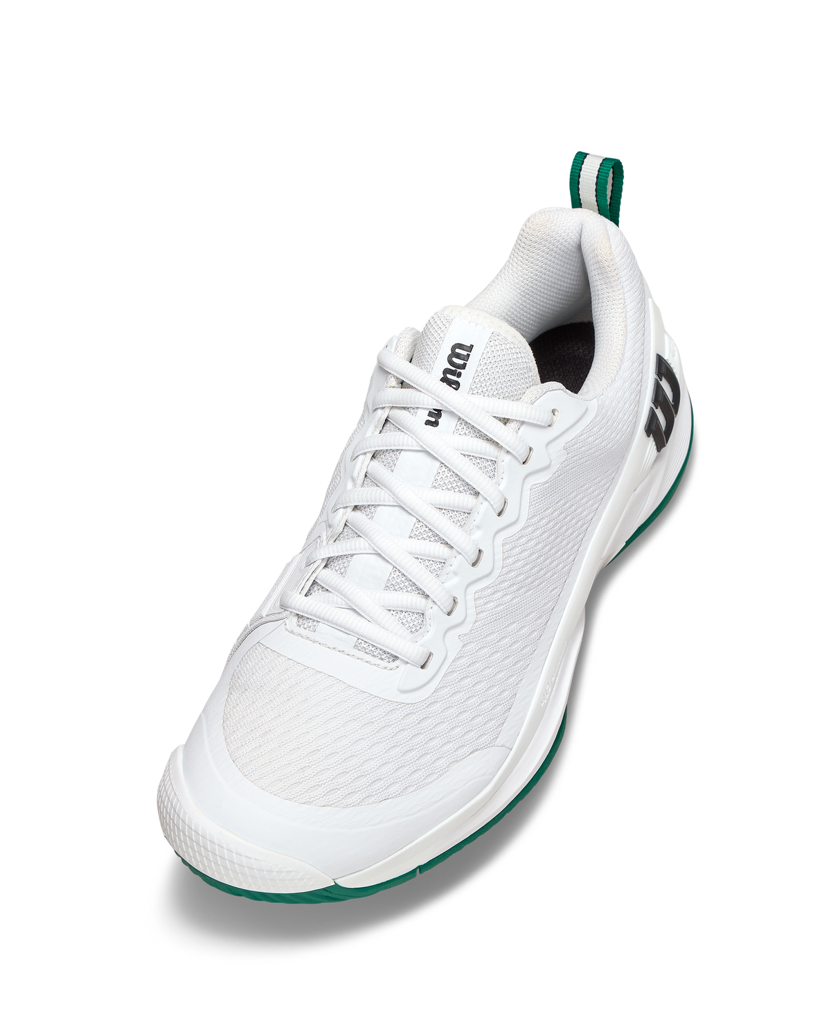 Wilson Rush Pro 4.5 Mens Tennis Shoes, White/White/Aventurine - alternate view 2